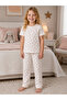 Heart Patterned Cotton Fabric Children's Pajamas