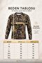 Hunting 3 Threaded Rope Inside Saz Pattern Crew Neck Camouflage Winter Sweatshirt Top - 4