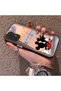 Samsung Galaxy A72 Compatible Silicone Edge Hard Back Case Couple Phone Case with Cartoon Pattern - 2