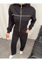 Women's Modal Fabric Wide-Leg Striped Tracksuit Set - 7