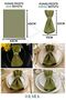 Fabric Napkins 50-Pack |   Napkin Ring Gift Set, Complete with 100 Pieces - 2