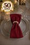 Fabric Napkins 50-Pack |   Napkin Ring Gift Set, Complete with 100 Pieces