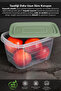 12-Piece Deep Food Storage Container - Rectangular Kitchen Organizer Stackable Storage Container 2Lt Green - 2