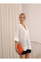 Double-Breasted Fakir Sleeve Linen Shirt - 2
