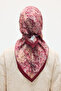 Verona Kraş Scarf - Burgundy - 2