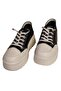 24K313-5 Women's Genuine Leather High Sole Sneaker Shoes - 4