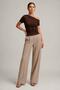 Asymmetrical Collar Draped Blouse - 2