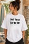 If You Have Trouble, There's Tea Too Funny Message Printed T-Shirt, 100% Cotton Unisex Oversized Cotton Tee, Crew Neck T-Shirt - 3