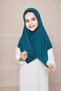 Olive Green Hijab for Kids – Simple Modest Islamic Headscarf for Girls, Full-Coverage Kids Hijab for Muslim Kids - 2