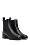 Women's Black Thick Heeled Chelsea Boots Wf240005Sv - 2