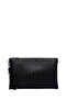 Women's Black Chain Strap Braided Portfolio Bag Ab570004Sb - 6