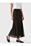 Alita City Lcw Everyday Brown Lace Patterned Midi Women's Skirt with a Difference - 2