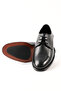 Genuine Leather Black Derby Model Leather Men's Shoes - Kx4503 - 5