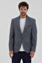 Nico Men's Anthracite Polyviscon Fabric Slim Fit Mono Collar Sports Blazer Jacket