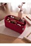 Six Compartment Clutch Cantali Organizer Red Color 28 X 15 X 12 Dimensions (Length X Height X Width) - 3