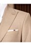 Slim Fit Men's Pointed Collar Double-Sided Jacket Vest Pants Suit Camel T20116-11 - 3