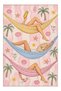 Aura Hammock Enjoyment Themed Patterned Modern Woven Base Decorative Carpet Aura4041