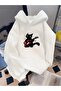 Guitar Cat Printed Oversize Unisex Women'S/Men's Hooded Sweatshirt
