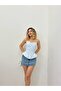 Women's Strapless Floral Patterned Lace-Up Backless Peplum Crop Blouse - 6