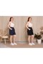 2-Piece Oversize Women's Shorts for All-Day Comfort Black-Navy Blue