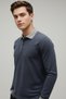 Unisex Lciver Long Sleeve Polo Collar Lacoste T-Shirt – Suitable for School, High School, Adult Use, 100% Cotton - 3