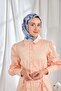 Twill Silk Scarf Bloom Lilac Blue