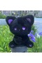 Cute Cat Emo Soft with Black Purple Eyes 1. Quality Plush Toy Detailed Figured Decorative Plush - 3