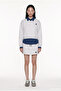Plaid Garnished V-Neck Oversize Sweatshirt Karmelange - 3