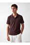 Esvab • Modern & Distinctive Devrik Roba Collar Textured Men's T-Shirt
