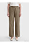 Lcw Vision Khaki Elastic Waist Modal Blend Women's Trousers - 2