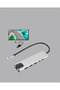 محول من النوع C - استخدام احترافي مع 2 × USB3.0، SD/MS، 4K HDMI وRJ45 - 4