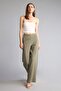 Straight Fit Corduroy Trousers with Accessory Details H3014Ax26Sm