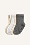 Seamless 5-Piece Non-Slip Ribbed Long Socks for Baby Boy H9185A5Ns