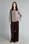 Regular Fit Wide Leg Pleated Linen Trousers H3264Ax26Au