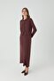 Söğüt Tri̇ko Skirt Suit Bordo