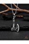 Stainless Steel Nordic Norse Gothic Style Viking Axe Men's Necklace - 2