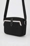 Black Stripe Detailed Double Zipper Shoulder Bag - 2