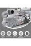 Luxury Floral Design Quilt Cover Sets Easy-To-Clean Bedspread Sets Cotton-Polyester Blend with Mousse Pattern - 3