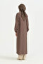 Cep Detailed Belted Tencel Ferace - Light Brown - 4