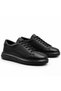 Genuine Leather Men's Black Casual Shoes – Orthopedic, Ultra Comfortable, Non-Slip Sole, Daily Sneakers - 2