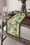 40X140Cm Woven Stain-Resistant Printed Thai Feather Fabric Tablecloth Decorative Runner Washable