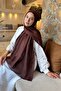 Diamond Pattern Aura Cotton Jacquard Shawl Brown