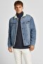 Men's Woolen Denim Jacket Jjıjean Jjjacket Akm 766 - 2