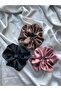 Women's 3-Piece Satin Hair Rubber Buckle Set - 3
