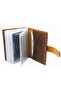 Genuine Antique Leather Handmade Card Holder with Transparent Compartments - 4