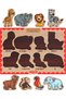 Wooden Turkish Forest Animals+vegetables+shapes+numbers Set of 4 Educational Puzzle - 3