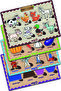 Wooden Turkish Farm Animals-vegetables-professions-shapes Set of 4 Educational-tutorial Puzzle