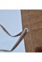 Balcony Iron Curtain Railing Curtain Plain Brown All Sizes Size X Top with Metal Ring - 2