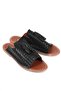 Capone 010 Tasseled Black Women's Slippers - 5