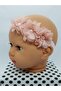 Melkady 280pu - Baby Headband with Pearls and Flowers (0-6 Months)